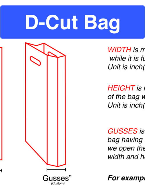 D-cut bag