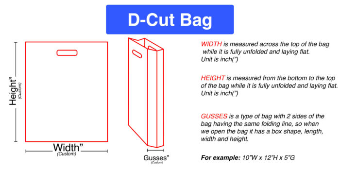 D-cut bag