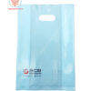 D-cut plastic bags with logo