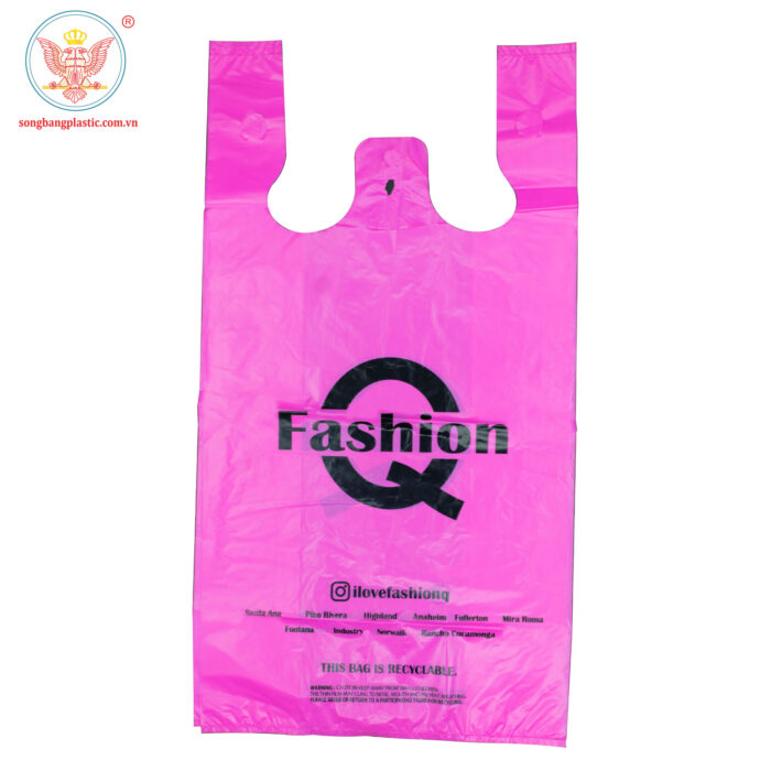 Pink T-Shirt Plastic Bags
