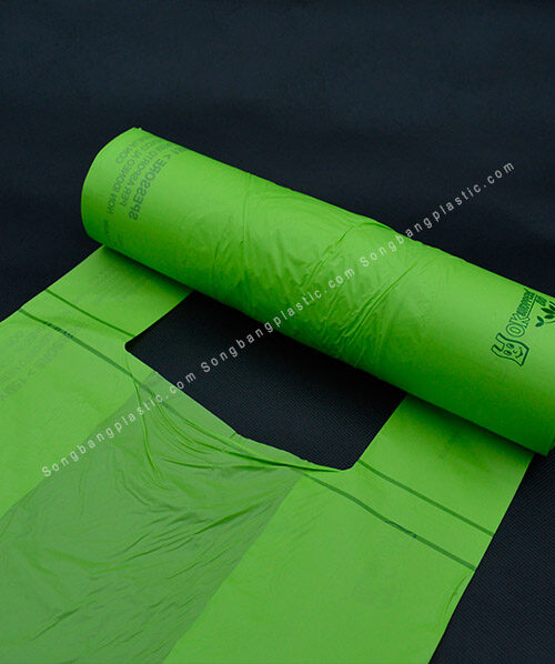 Biodegradable T-shirt Bags On Roll