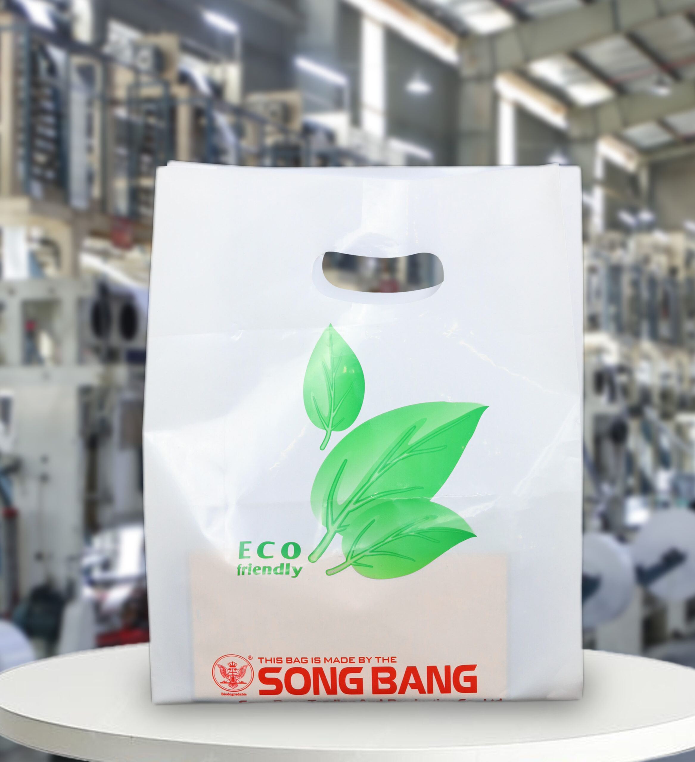 White LDPE Poly Bag Custom Logo
